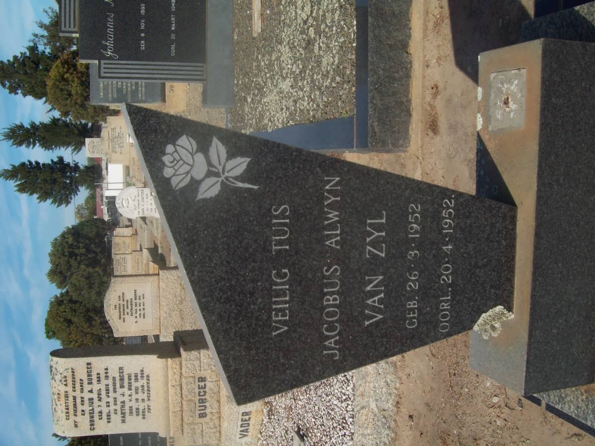 ZYL Jacobus Alwyn, van 1952-1952