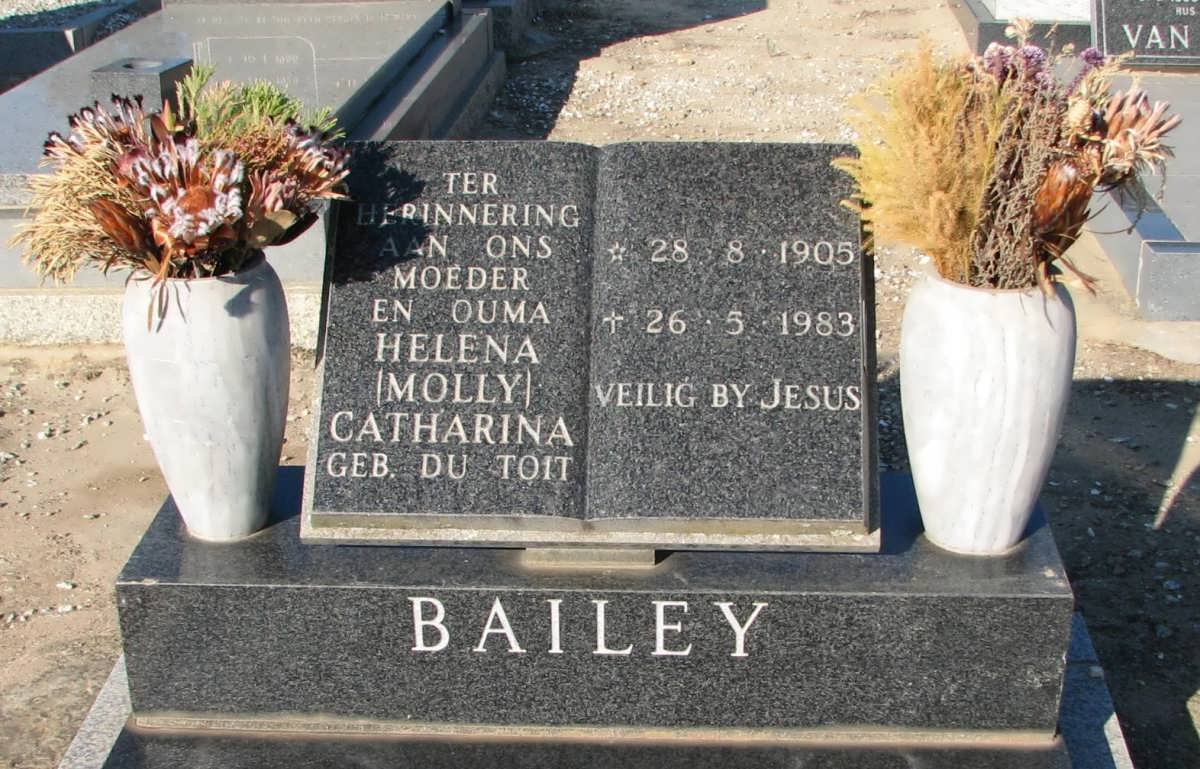 BAILEY Helena Catharina nee DU TOIT 1905-1983