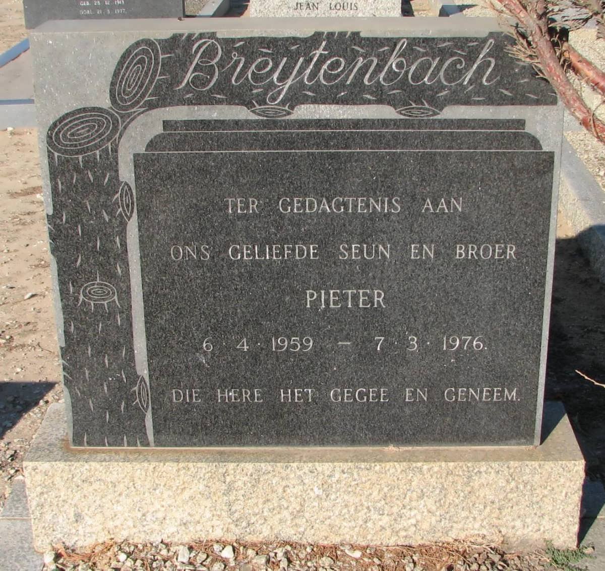 BREYTENBACH Pieter 1959-1976