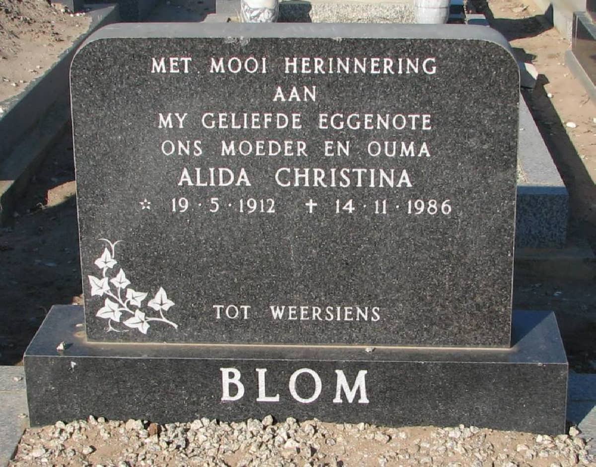 BLOM Alida Christina 1912-1986