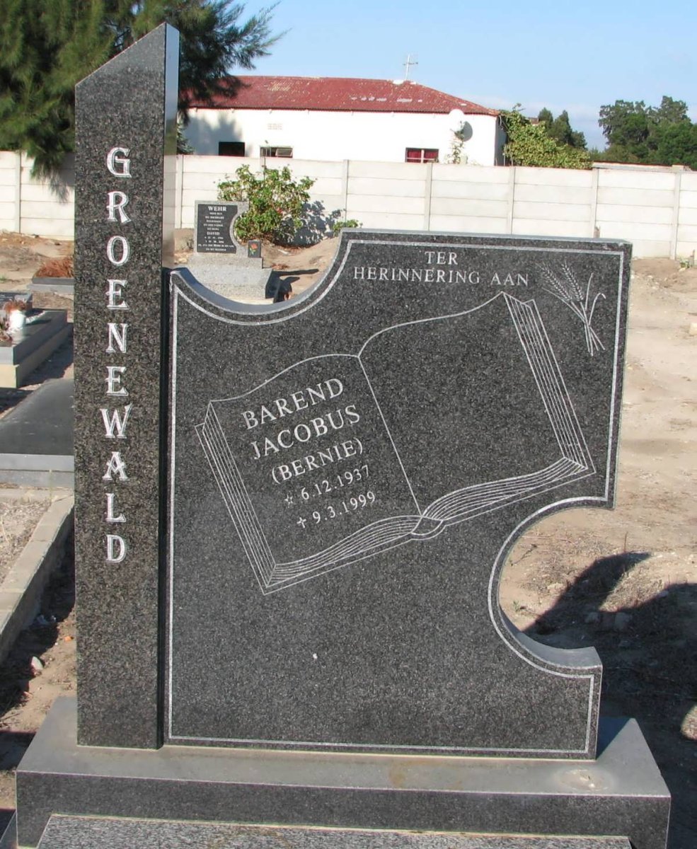 GROENEWALD Barend Jacobus 1937-1999