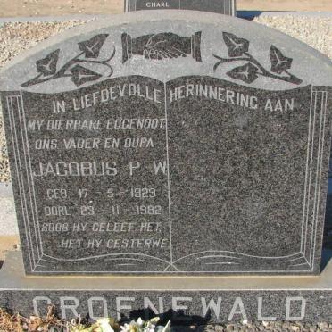GROENEWALD Jacobus P.W. 1929-1982