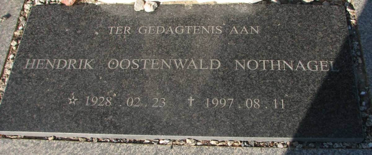 NOTHNAGEL Hendrik Oostenwald 1928-1997