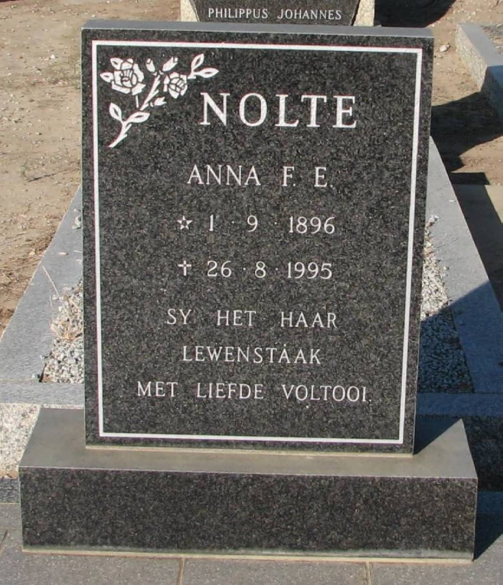 NOLTE Anna F.E. 1896-1995