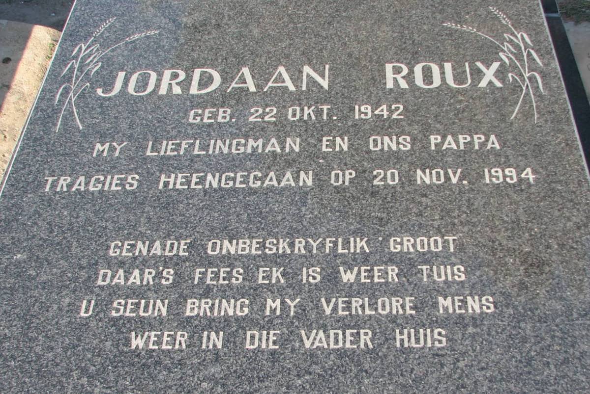 ROUX Jordaan 1942-1994