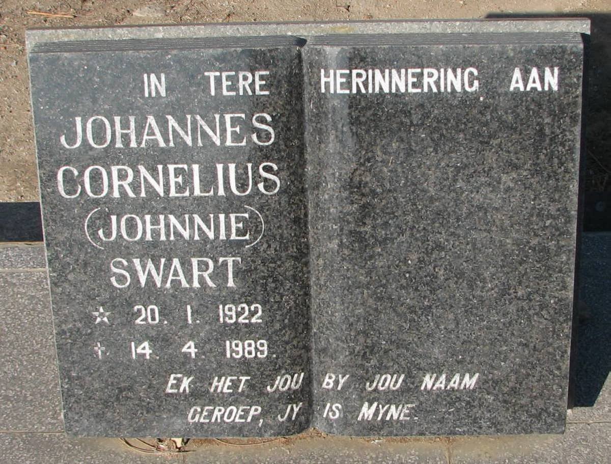 SWART Johannes Cornelius 1922-1989