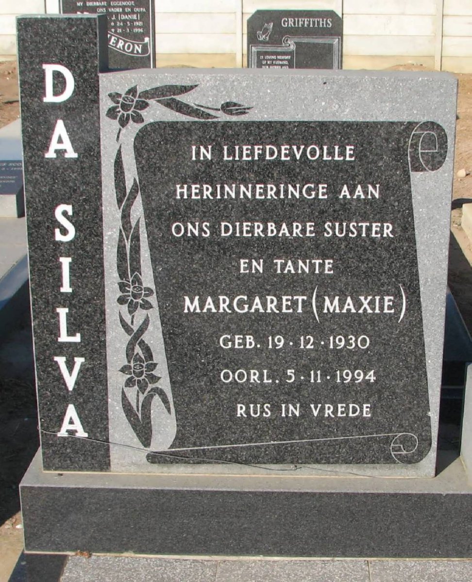 SILVA Margaret, da 1930-1994