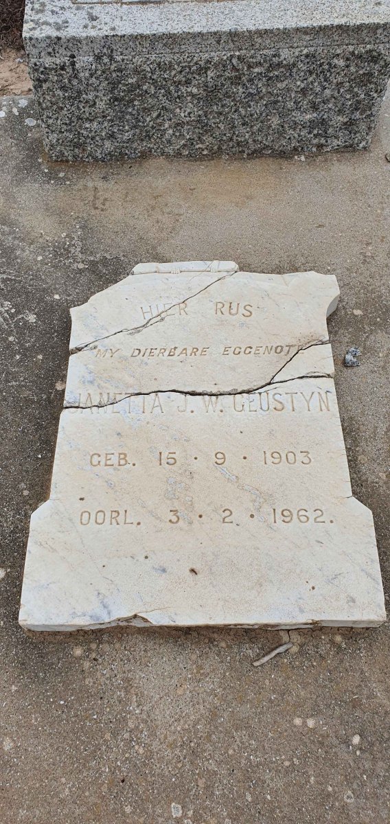 GEUSTYN Janetta J.W. 1903-1962