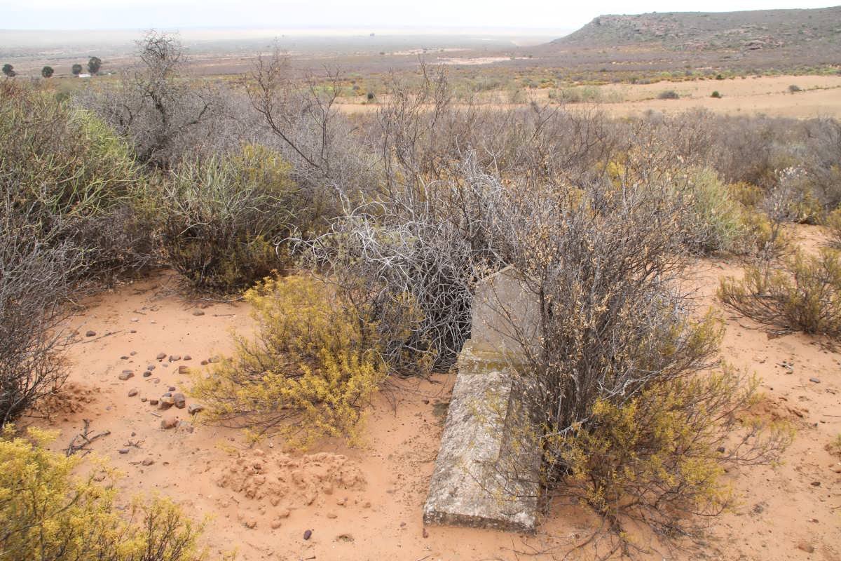 ? Unmarked grave with Tombstone