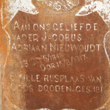 NIEUWOUDT Jacobus Adriaan 1847-1917
