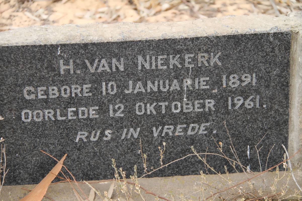 NIEKERK H., van 1891-1961