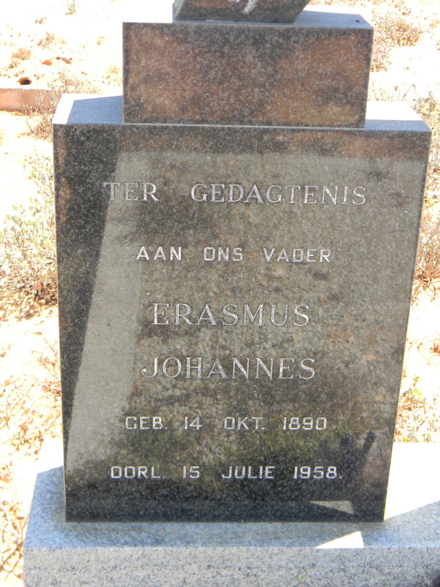 ZYL Erasmus Johannes, van 1890-1958