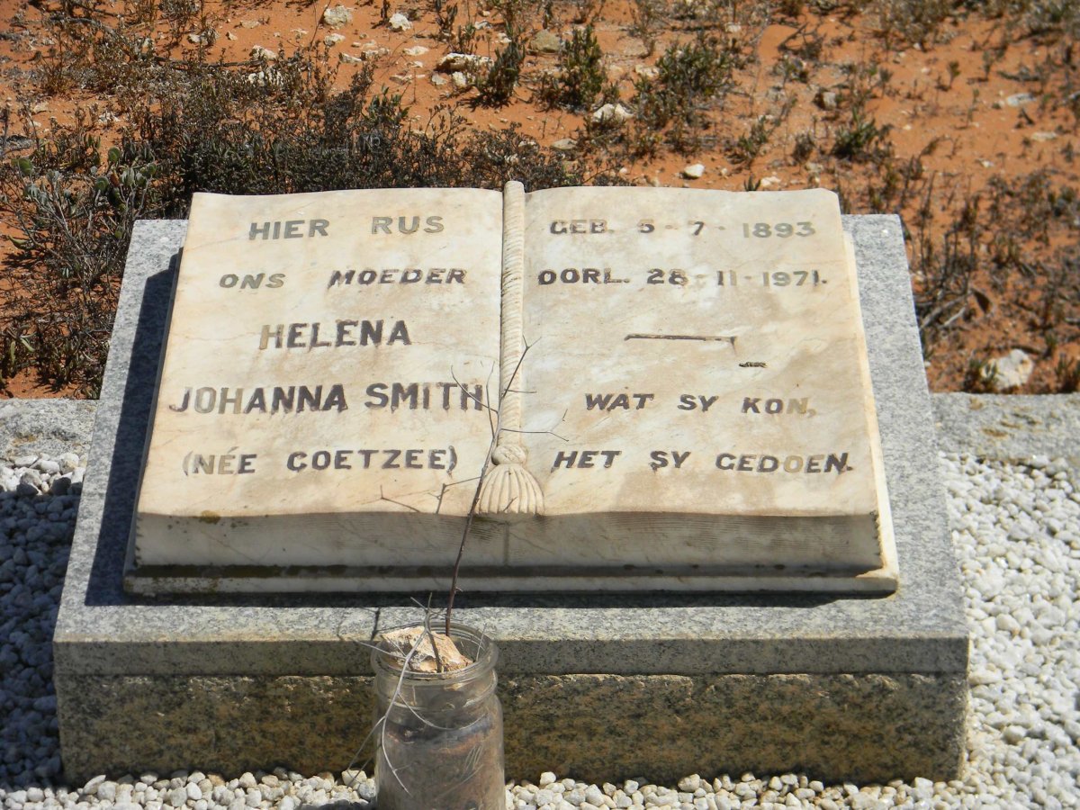 SMITH Helena Johanna nee COETZEE 1893-1971