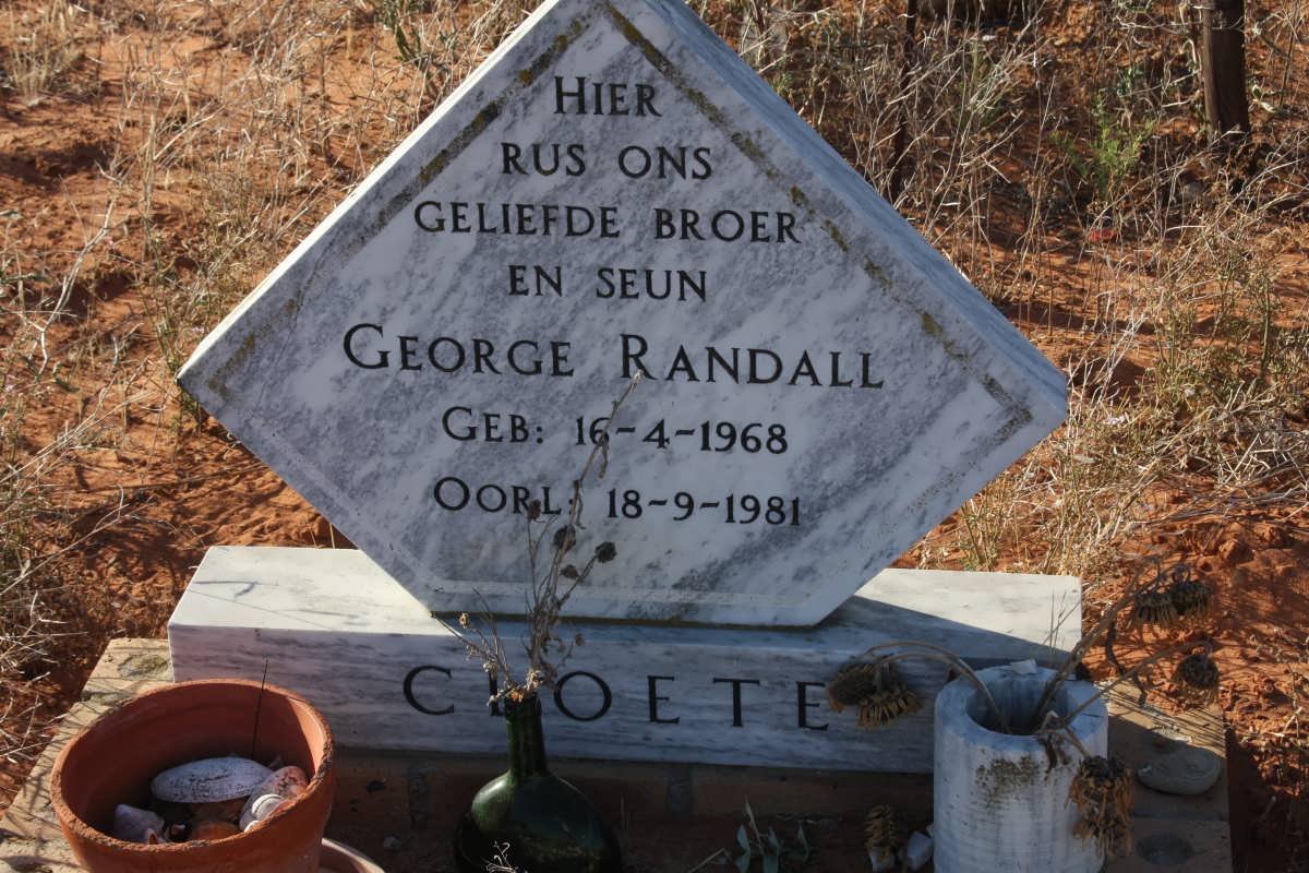 CLOETE George Randall 1968-1981
