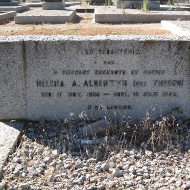 ALBERTYN Helena A. nee THERON 1906-1946