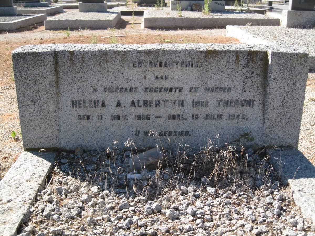 ALBERTYN Helena A. nee THERON 1906-1946