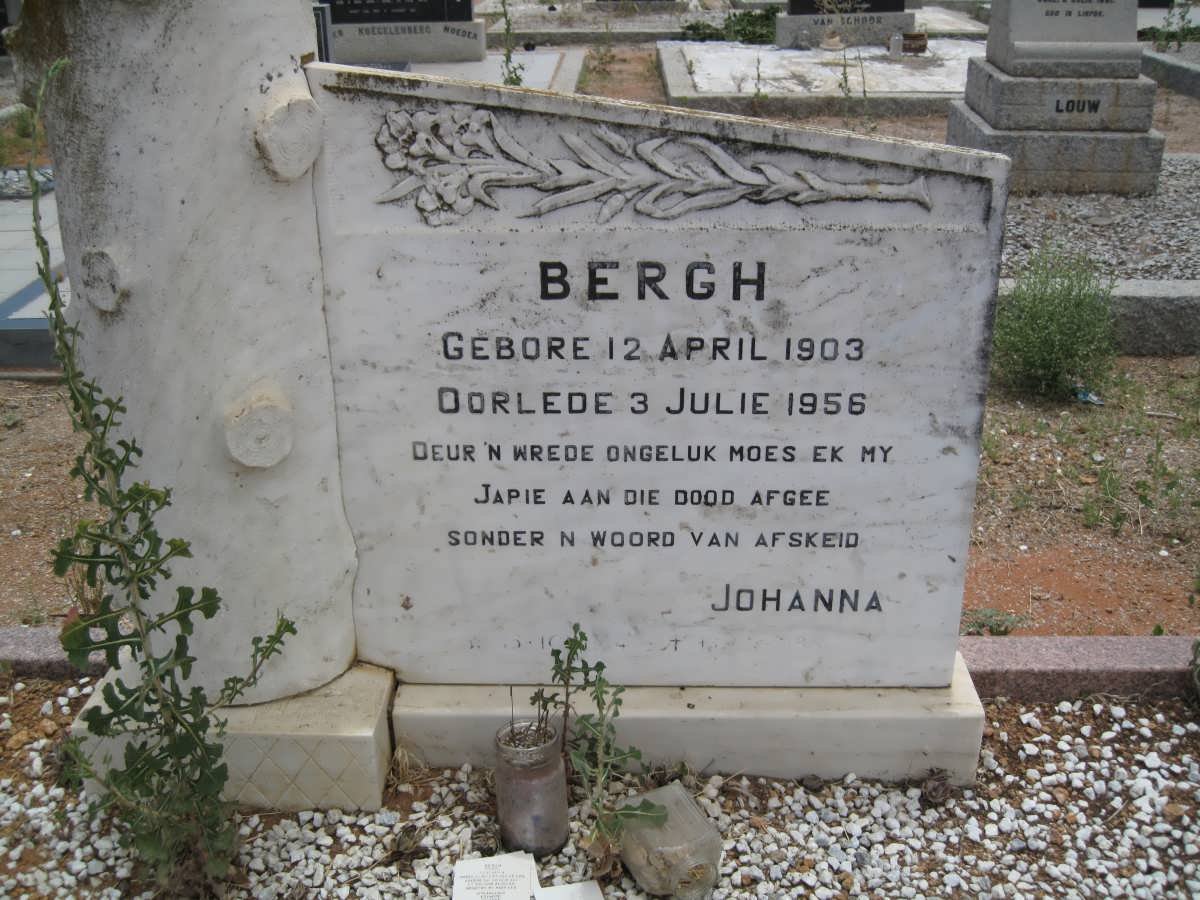 BERGH Japie 1903-1956