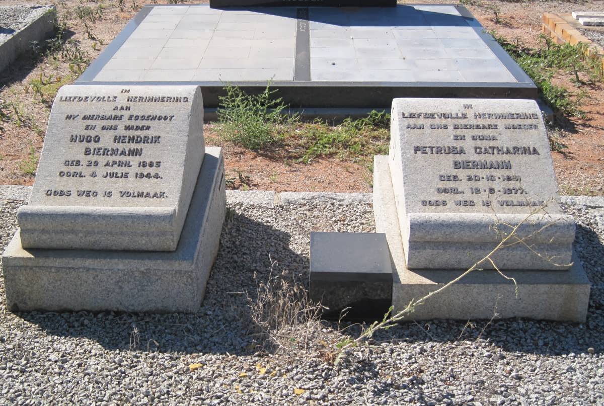 BIERMANN Hugo Hendrik 1885-1944 &amp; Petrusa Catharina 1891-1977