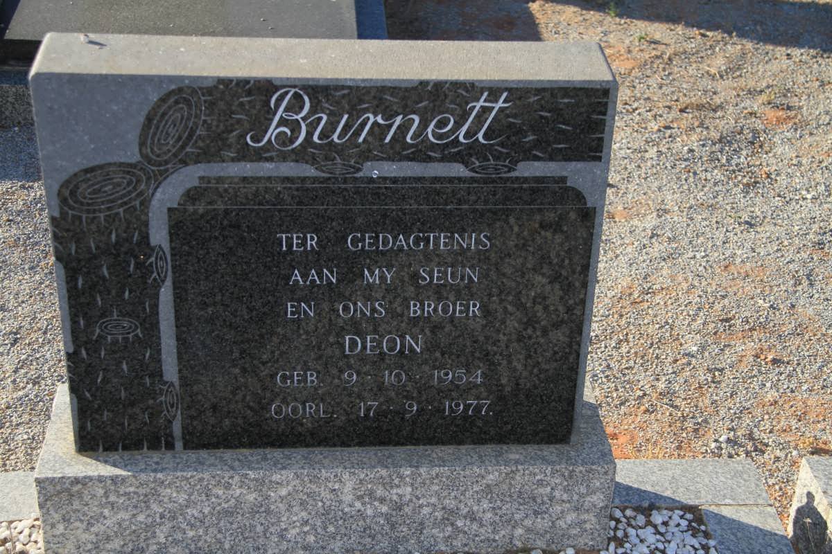 BURNETT Deon 1954-1977