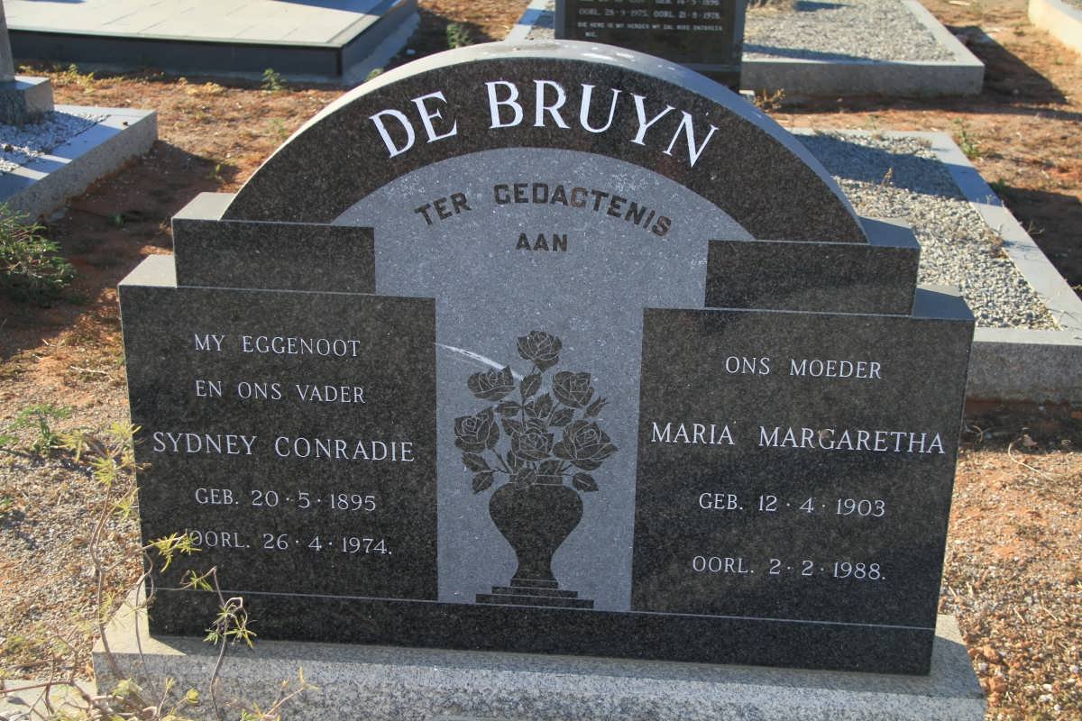 BRUYN Sydney Conradie, de 1895-1974 &amp; Maria Margaretha 1903-1988