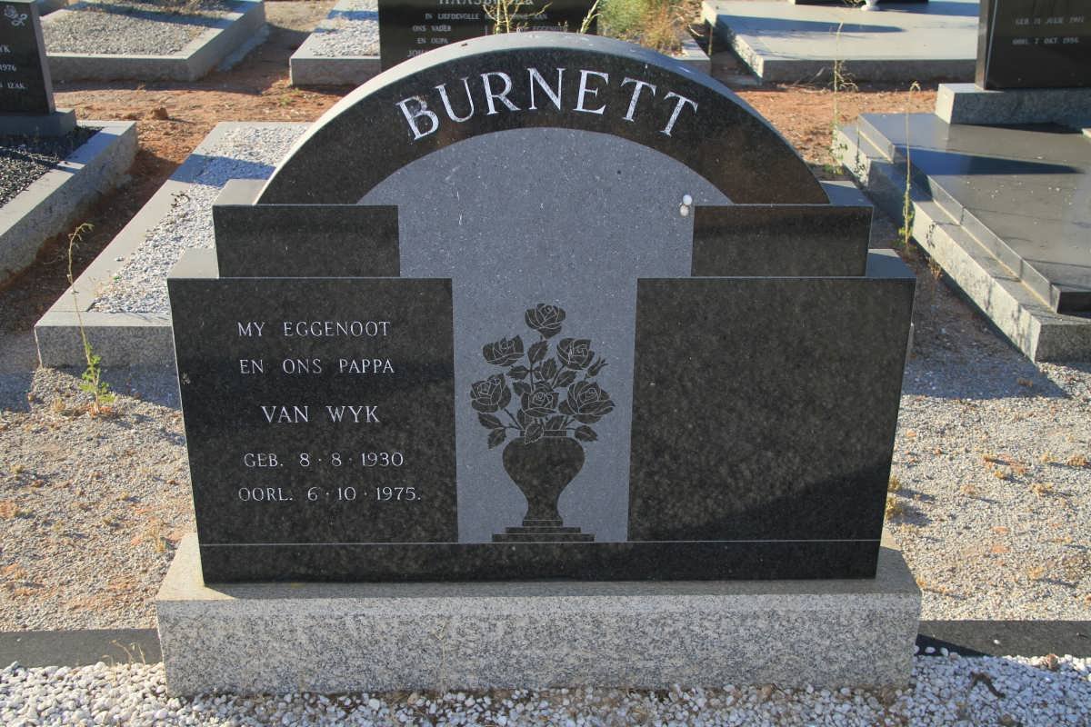 BURNETT Van Wyk 1930-1975