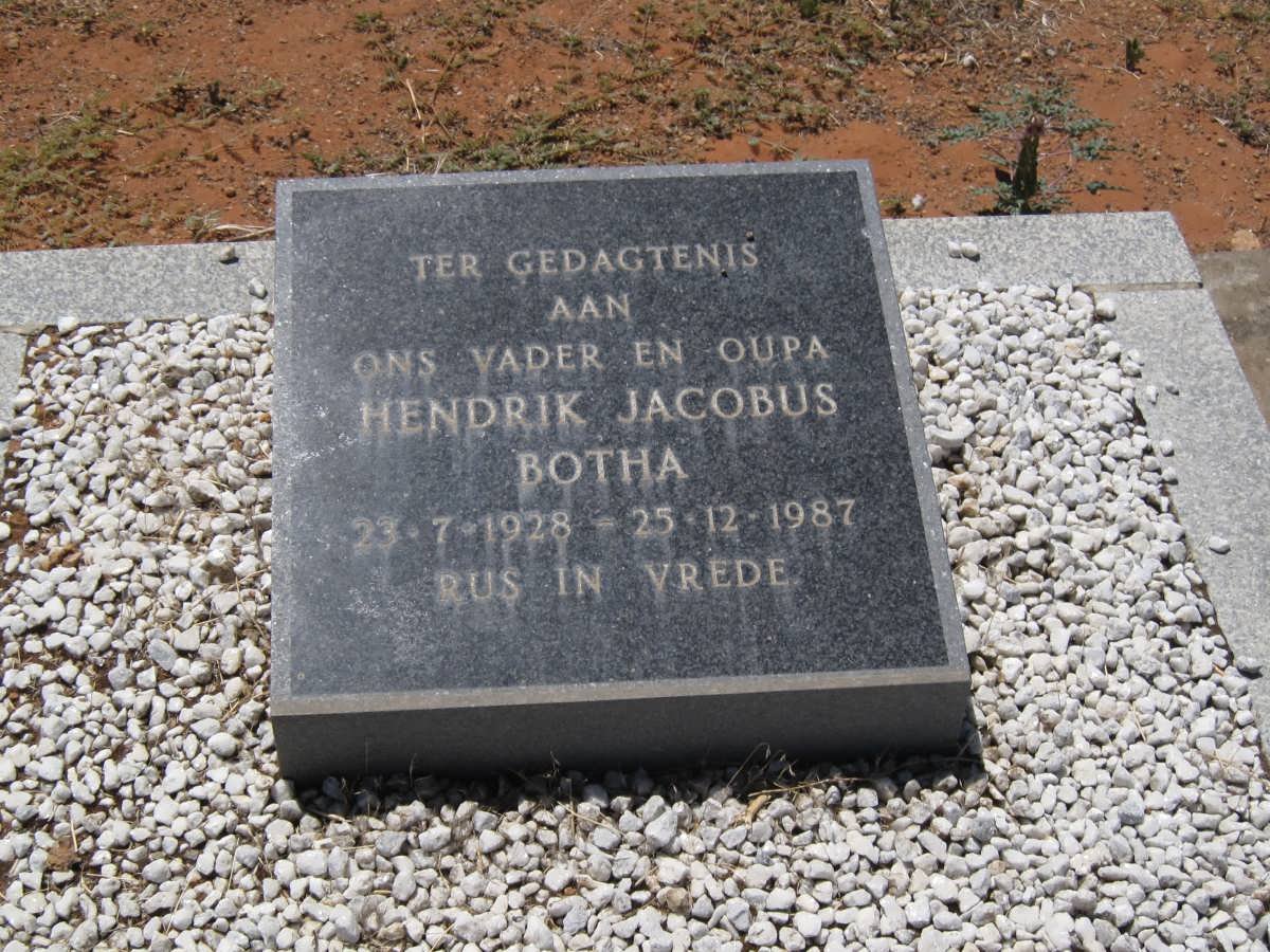 BOTHA Hendrik Jacobus 1928-1987