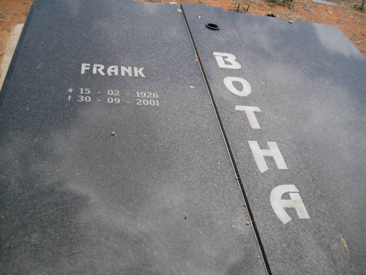 BOTHA Frank 1926-2001