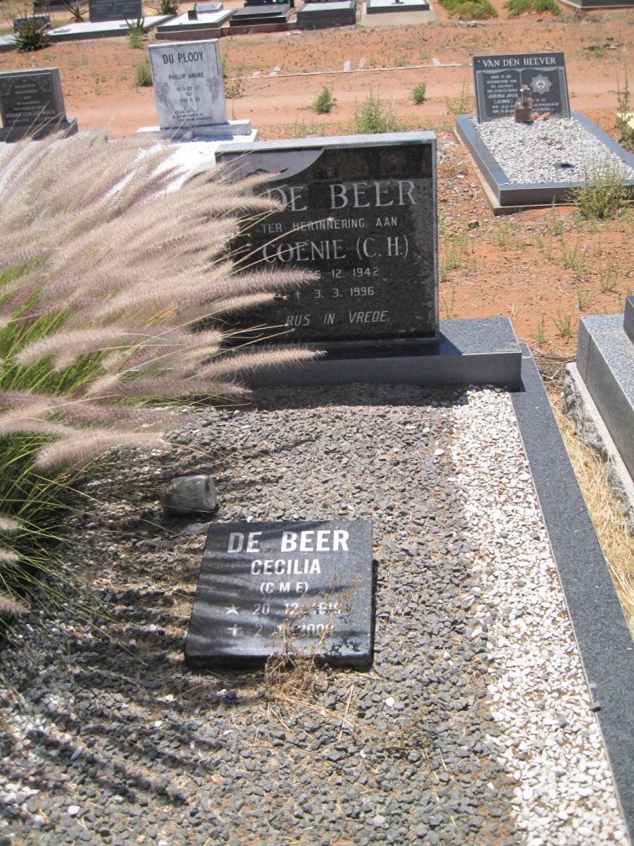 BEER C.H., de 1942-1996 :: DE BEER C.M.C. 1919-2000