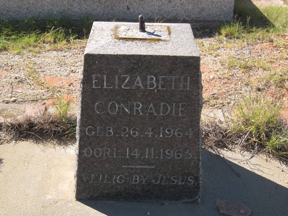 CONRADIE Elizabeth 1964-1965