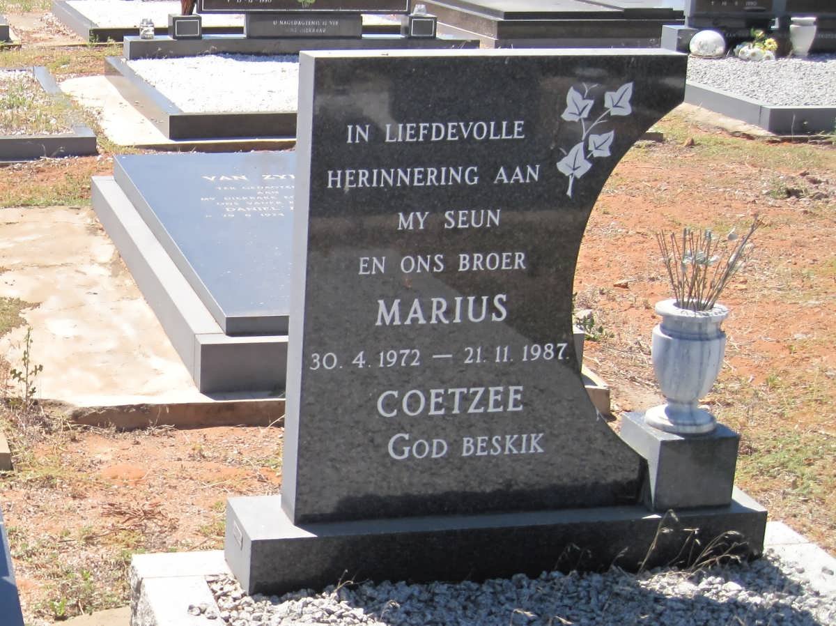 COETZEE Marius 1972-1987