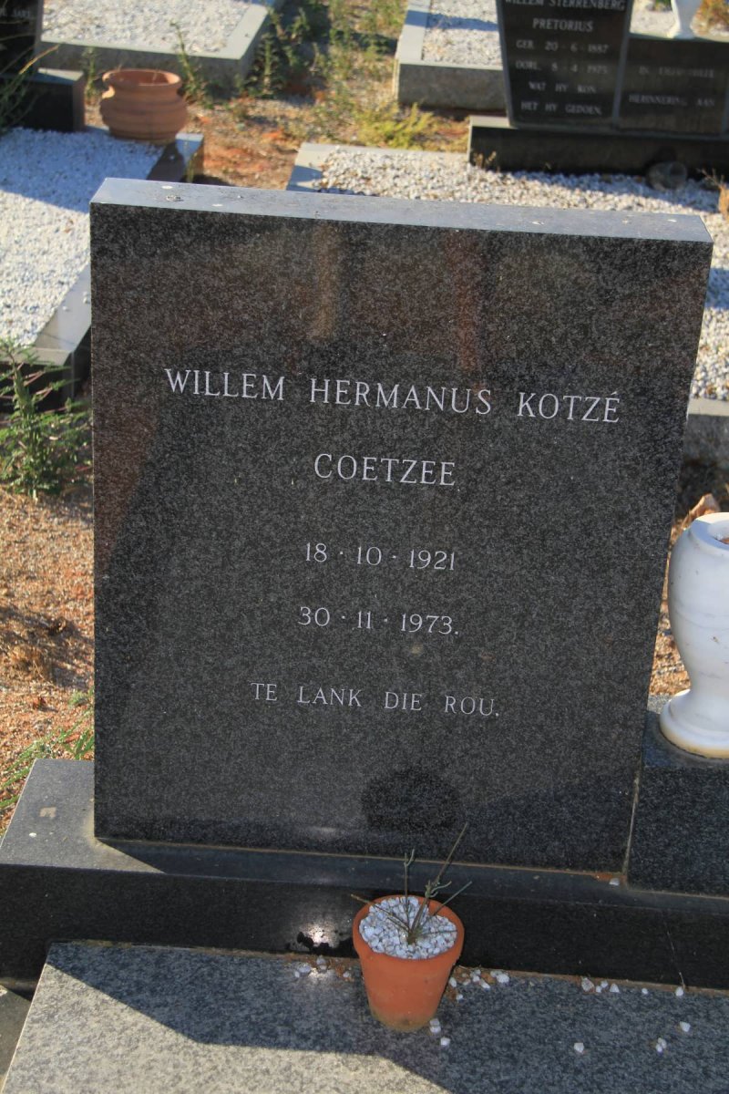 COETZEE Willem Hermanus Kotzé 1921-1973