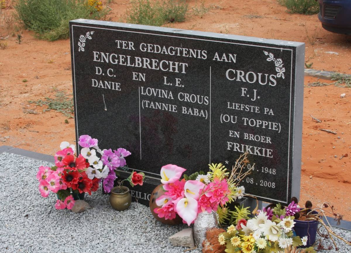 ENGELBRECHT D.C. &amp; L.E. nee CROUS :: CROUS F.J. 1948-2008