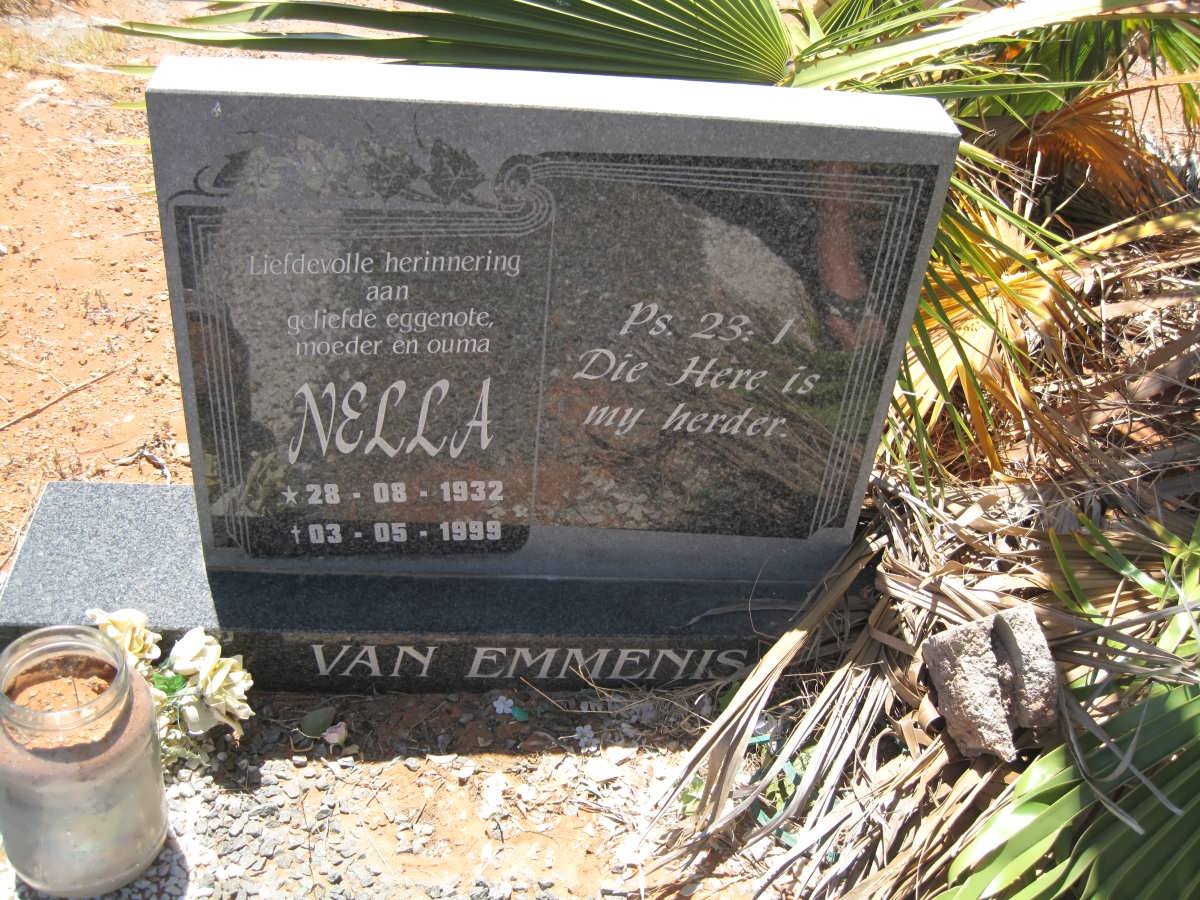 EMMENIS Nella, van 1932-1999