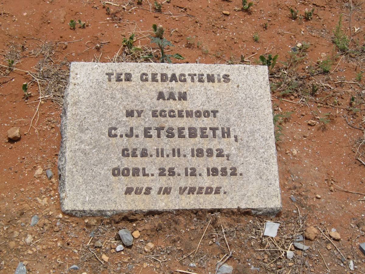 ETSEBETH C.J. 1892-1952