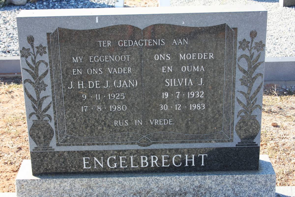 ENGELBRECHT J.H. De J. 1925-1980 &amp; Silvia J. 1932-1983