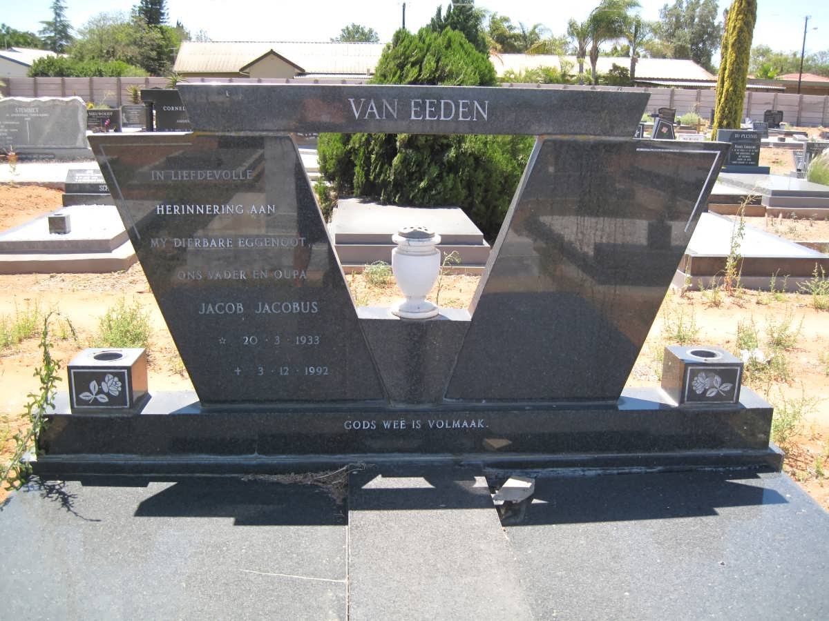 EEDEN Jacob Jacobus, van 1933-1992