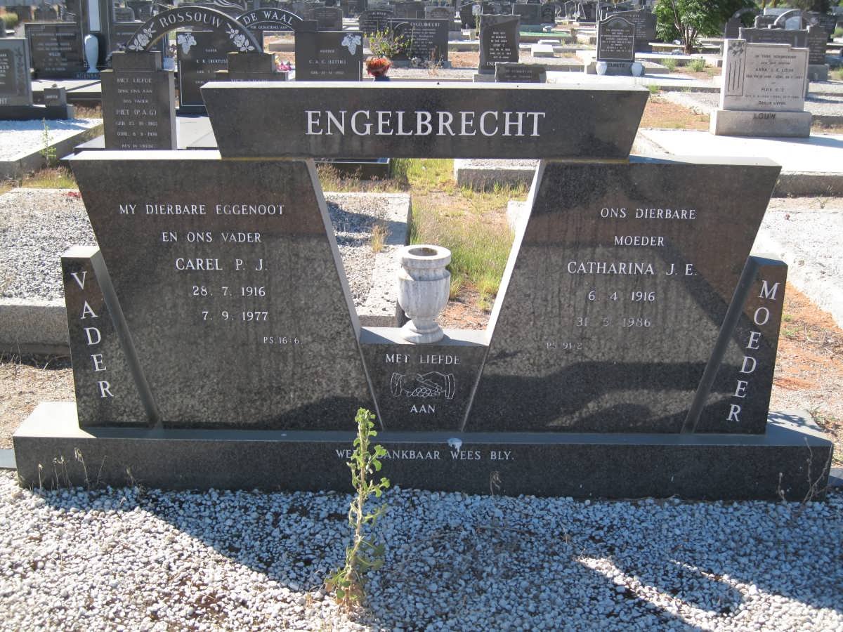 ENGELBRECHT Carel P.J. 1916-1977 &amp; Catharina J.E. 1916-1986