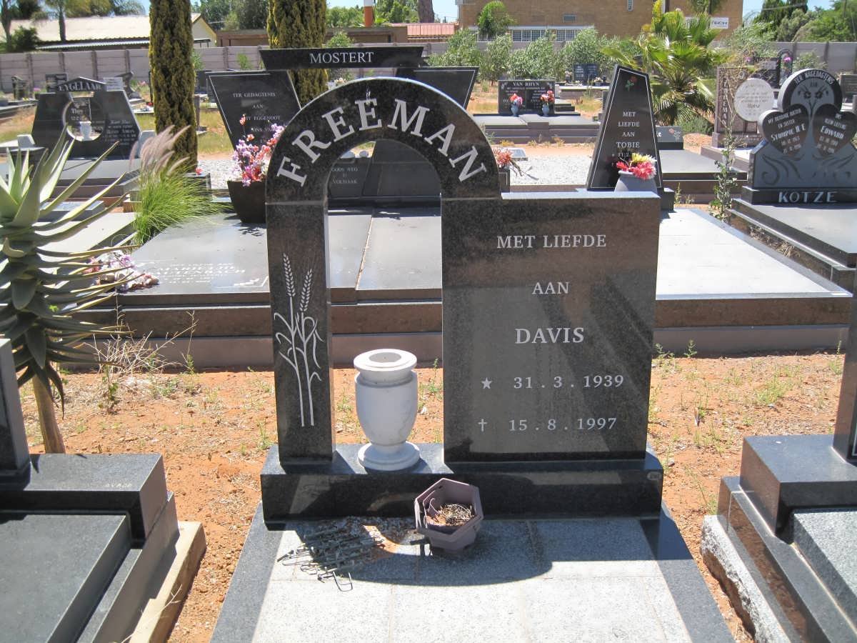 FREEMAN Davis 1939-1997