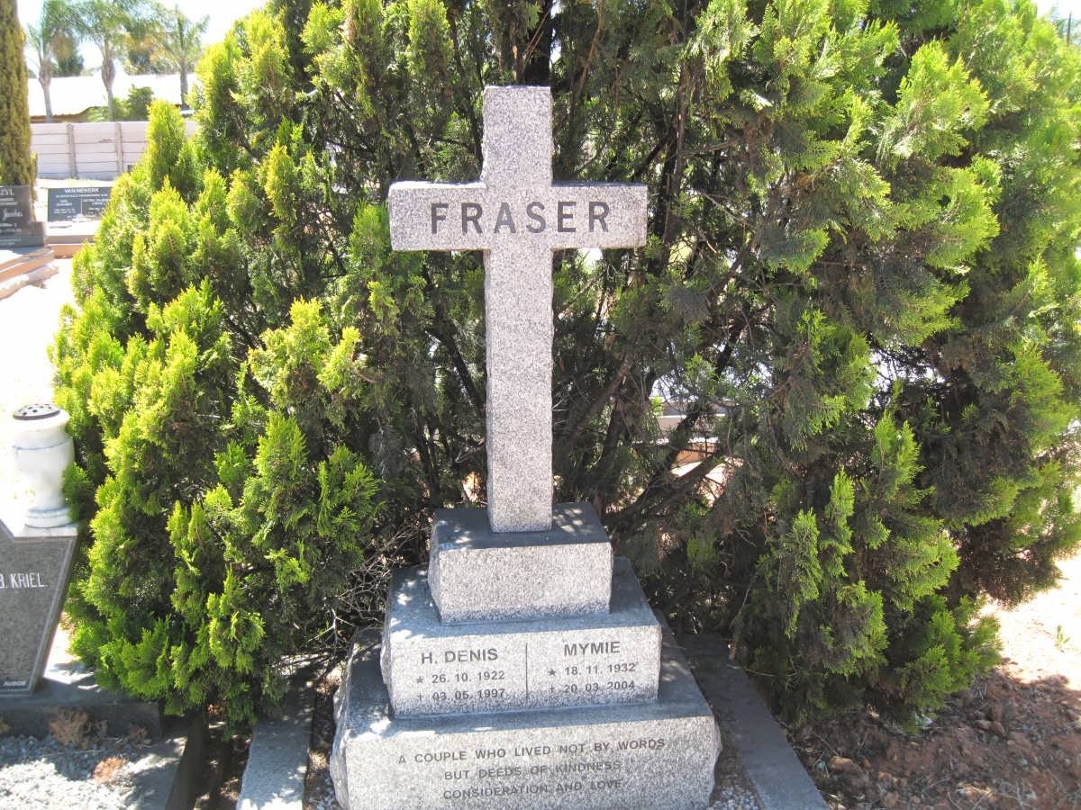 FRASER H. Denis 1922-1997 &amp; Mymie 1932-2004