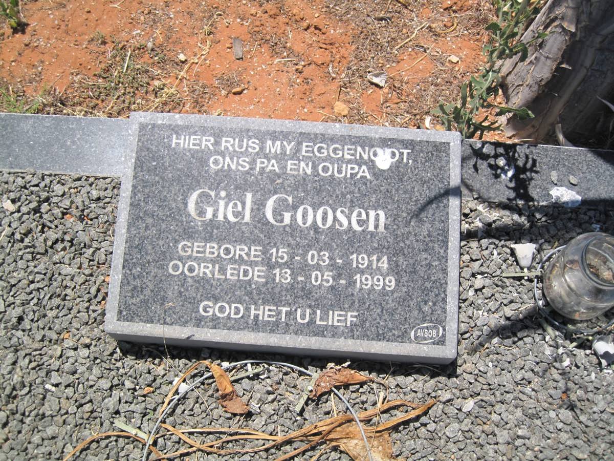 GOOSEN Giel 1914-1997 