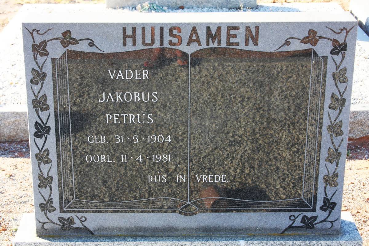 HUISAMEN Jakobus Petrus 1904-1981
