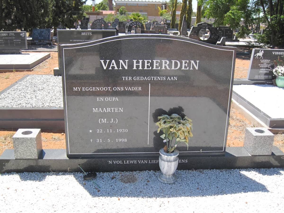 HEERDEN M.J., van 1930-1998