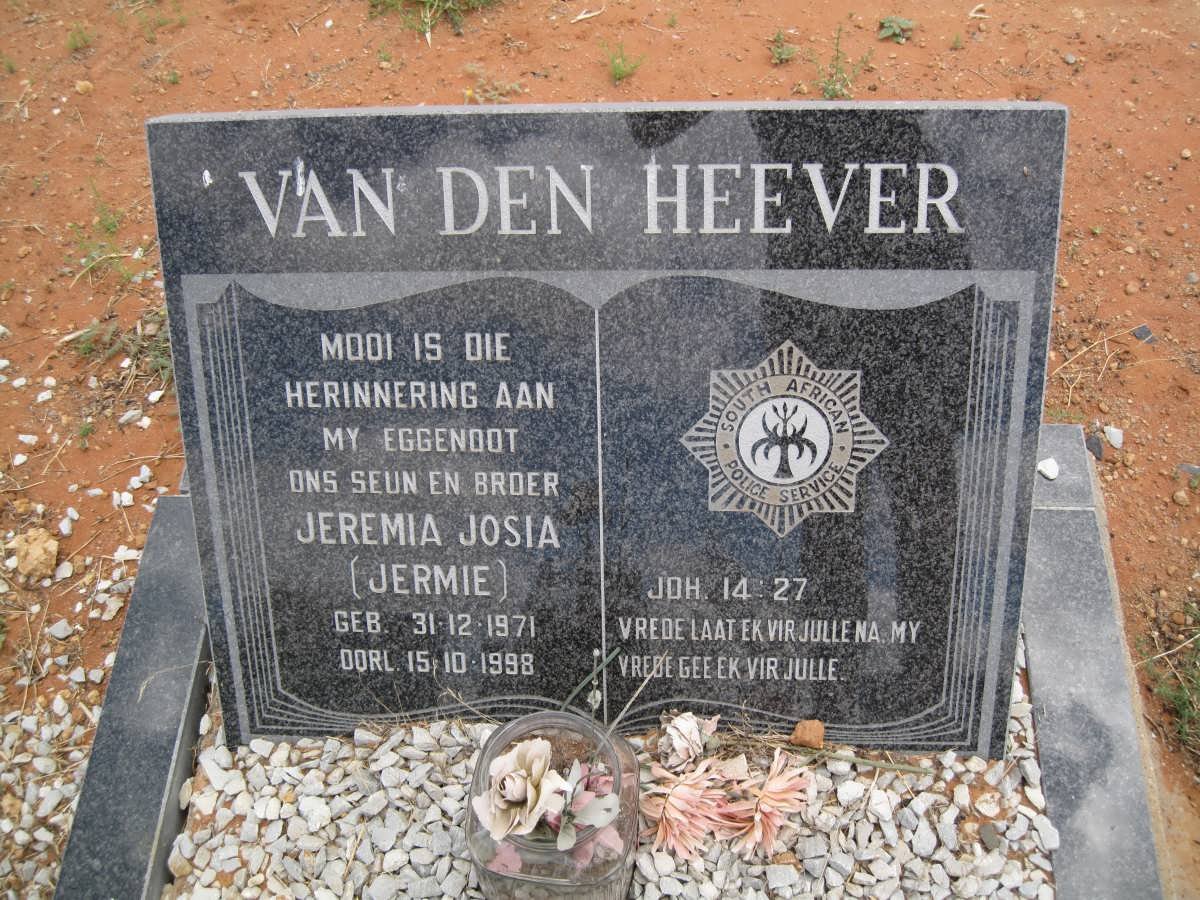 HEEVER Jeremia Josia, van den 1971-1998