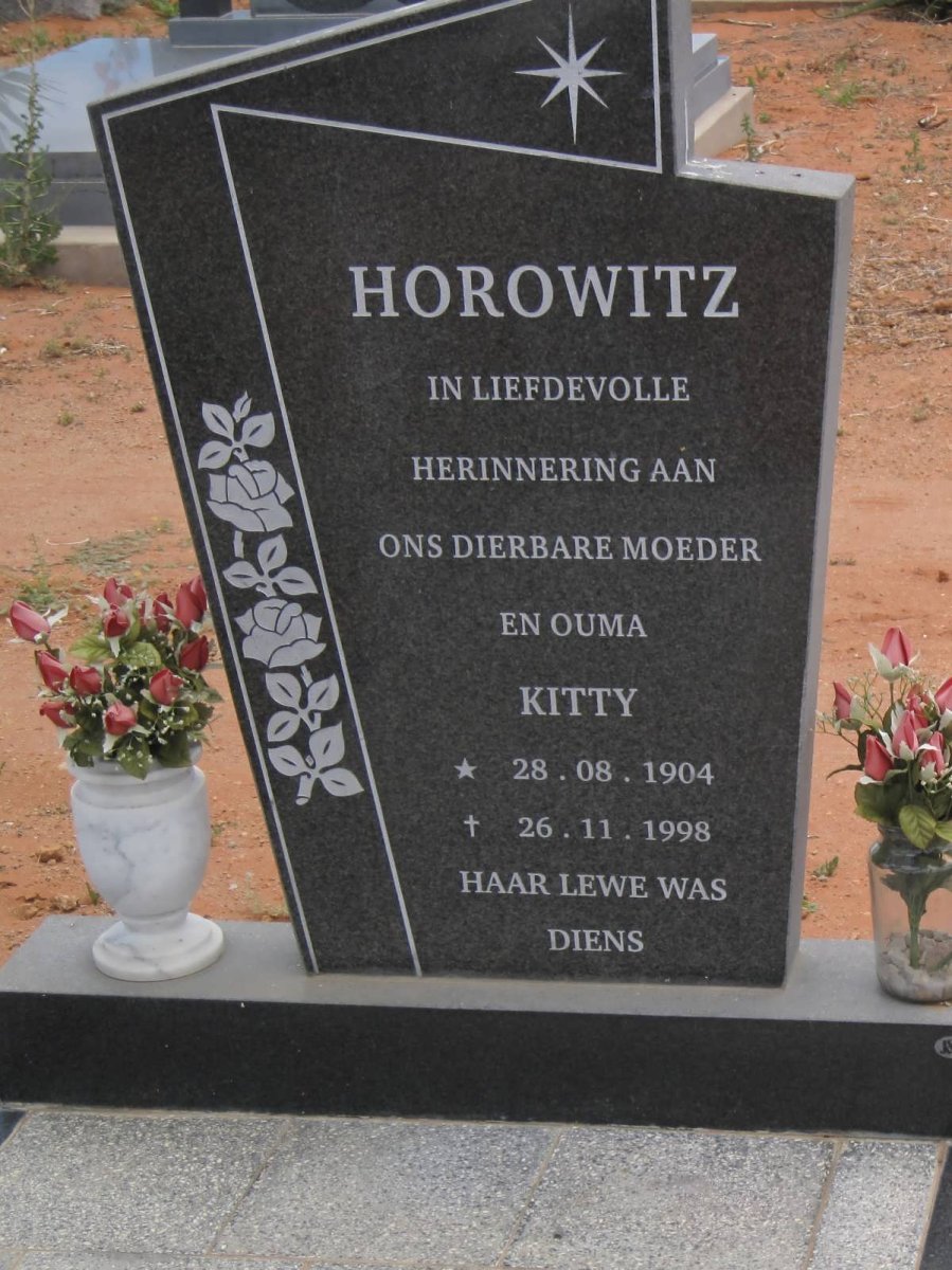 HOROWITZ Kitty 1904-1998