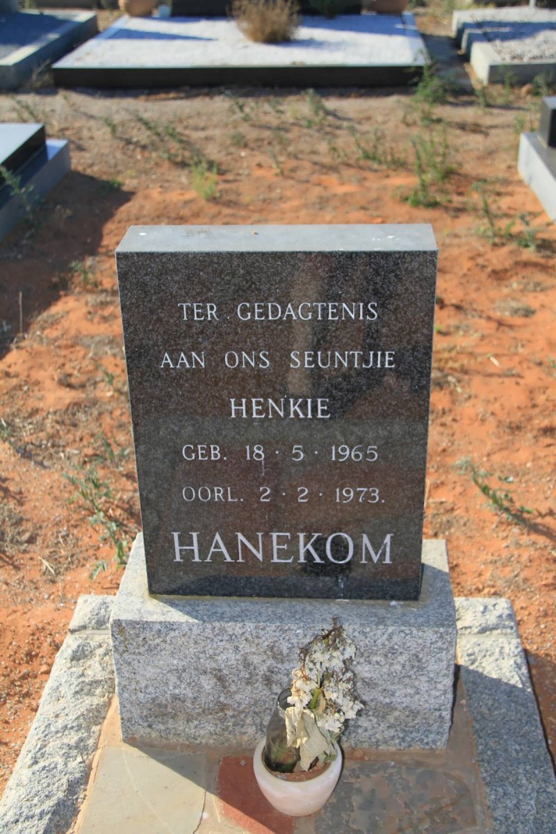 HANEKOM Henkie 1965-1973