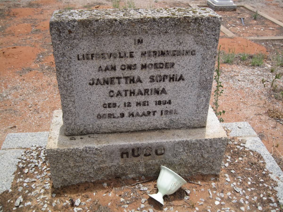 HUGO Janettha Sophia Catharina 1894-195?