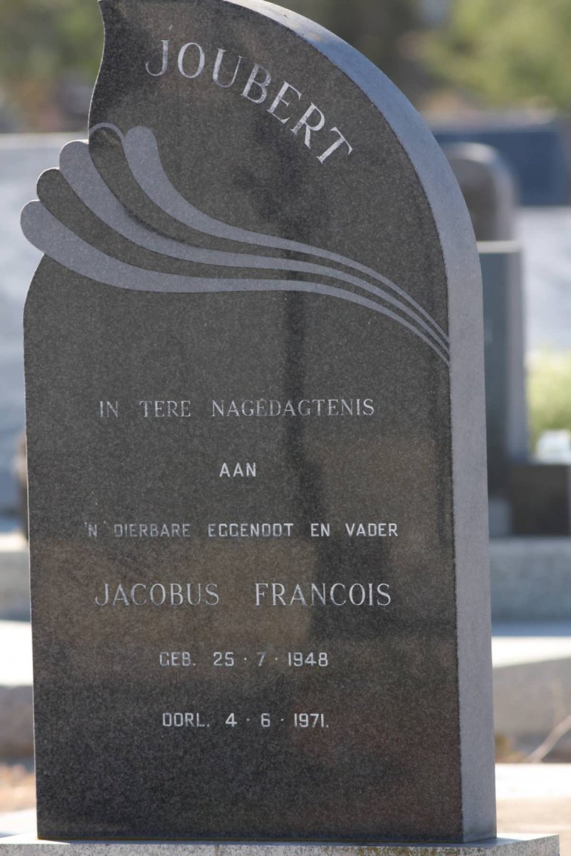 JOUBERT Jacobus Francois 1948-1971
