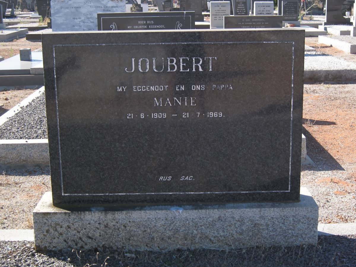 JOUBERT Manie 1909-1969