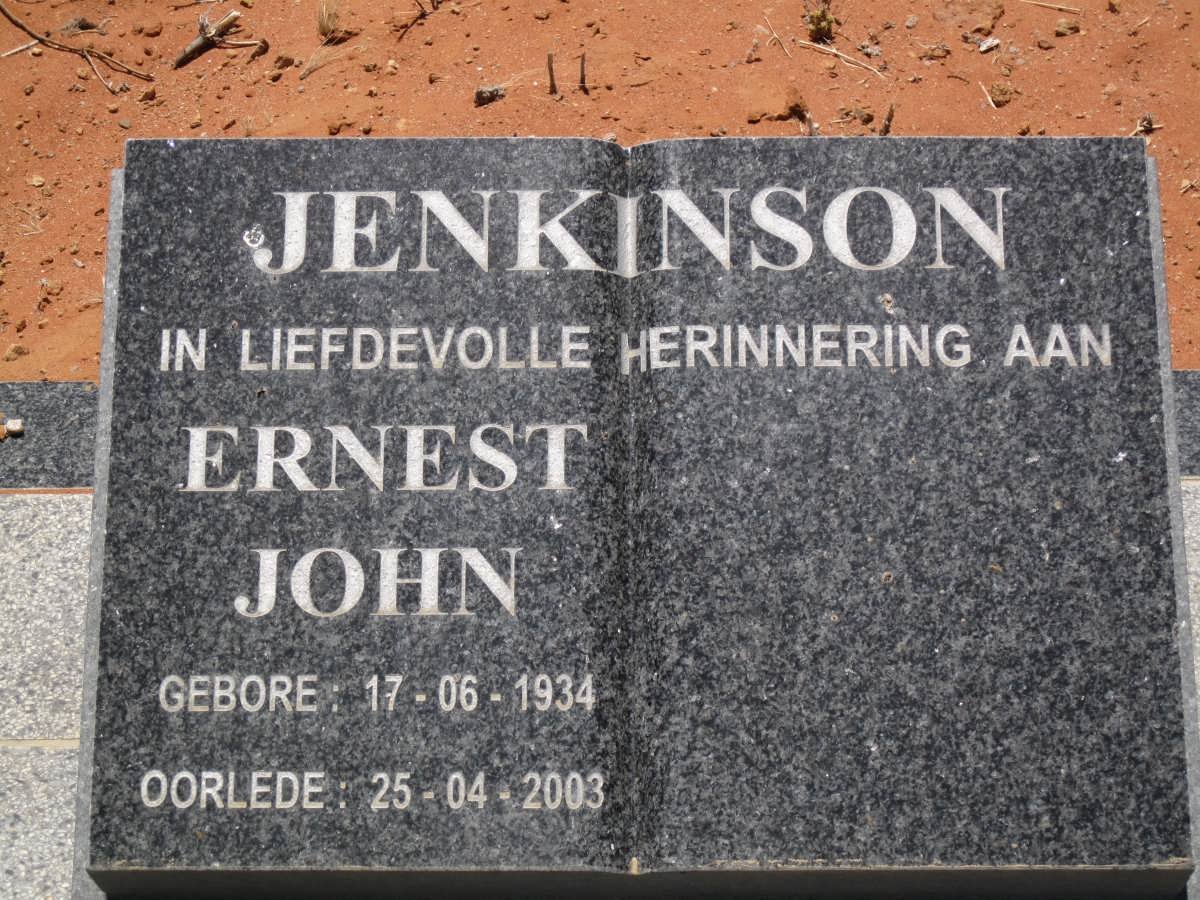 JENKINSON Enest John 1934-2003