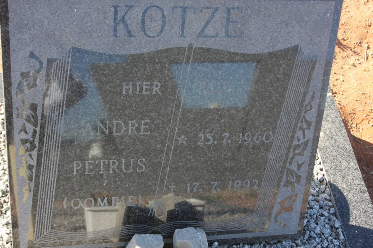 KOTZE Andre Petrus 1960-1992